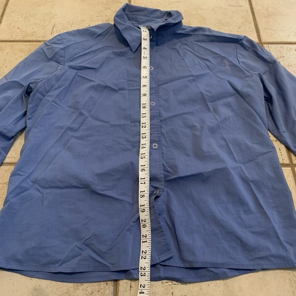 Banana Republic Blue Stretch Button-Down Shirt, Size Large - Picture 6 of 6